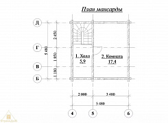 Двухэтажный дом из бруса 192х145 с крыльцом и просторной террасой 2