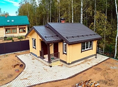 Баня из бруса 192х145 с крыльцом 0